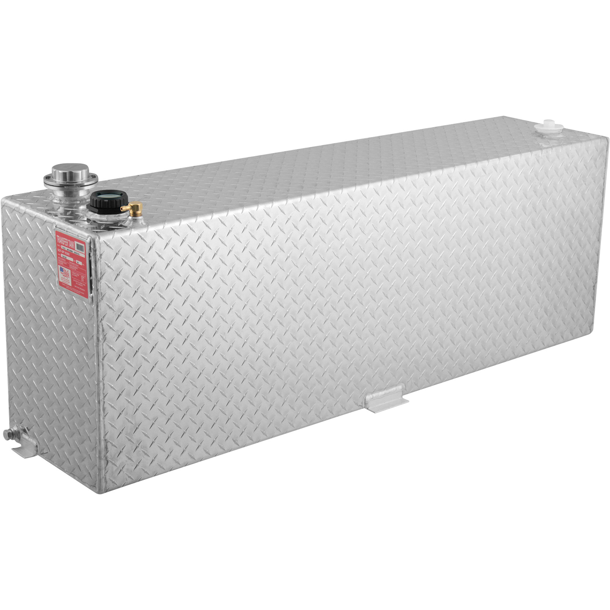 RDS Aluminum Transfer Fuel Tank, 60Gallon, Rectangular, Diamond Plate